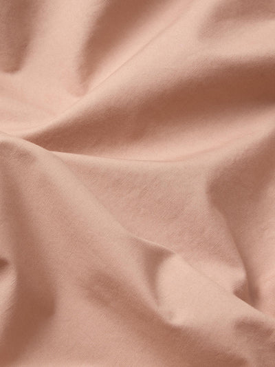 Blush Pink Washed Cotton Percale Pillowcases (Pair)