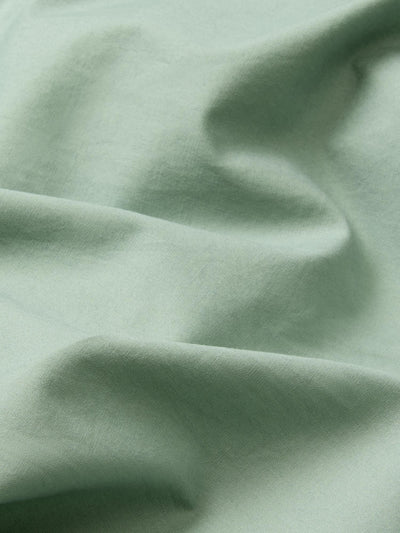 Mellow Green Washed Cotton Percale Pillowcases (Pair)