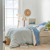 Warm Blue Seersucker Stripe Cotton Bundle