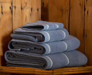 Warm Blue Terry Towels