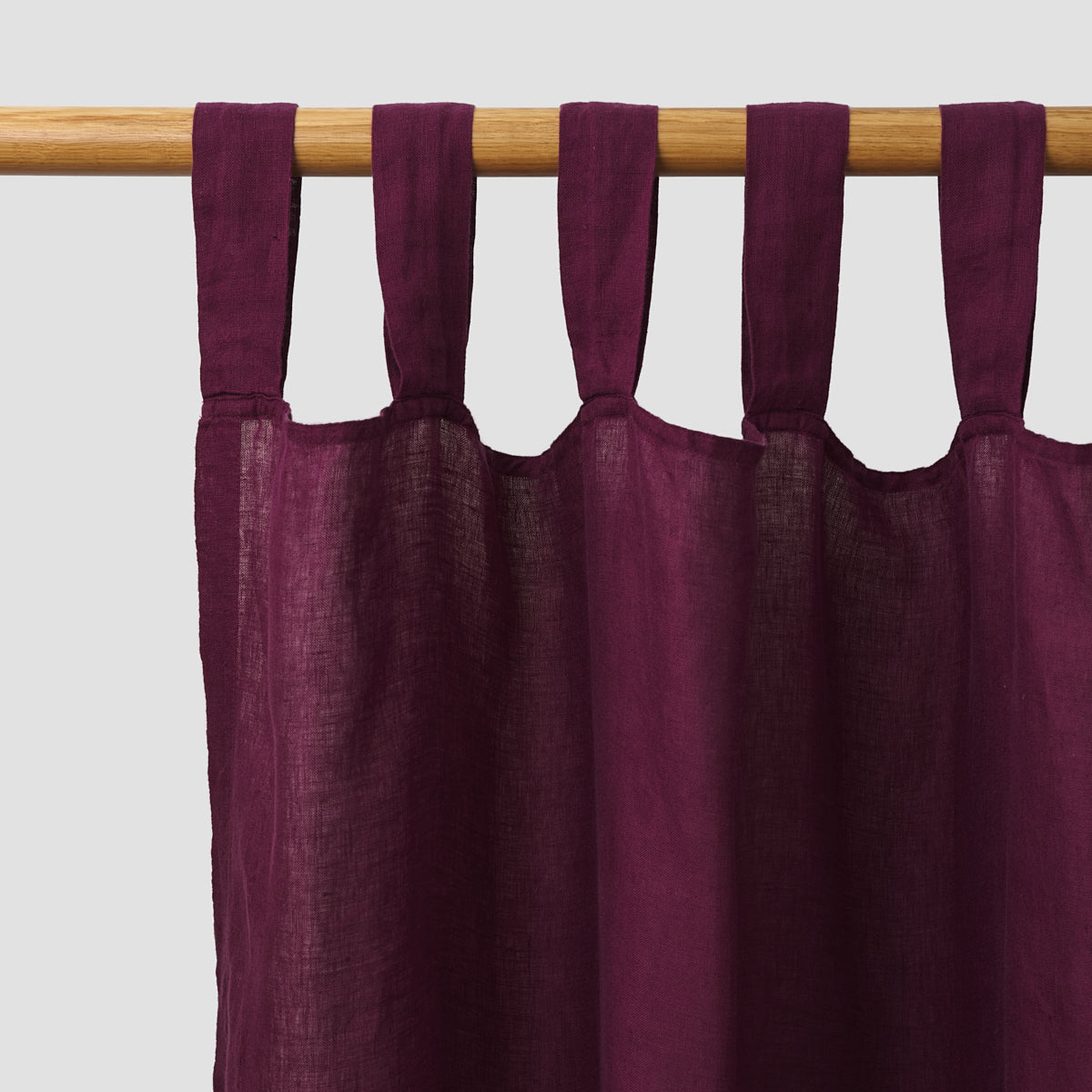 Berry Linen Curtains (Pair) - Piglet in Bed