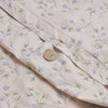 Spring Sprig Printed Cotton Duvet Cover Button Detail