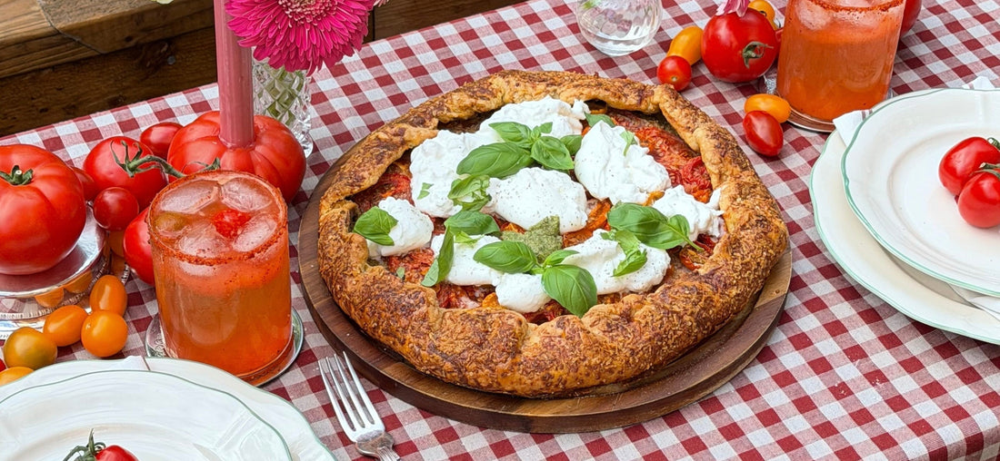 Tomato, Pesto & Burrata Galette Recipe