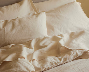 Pearl Linen Blend Pillowcases (Pair)