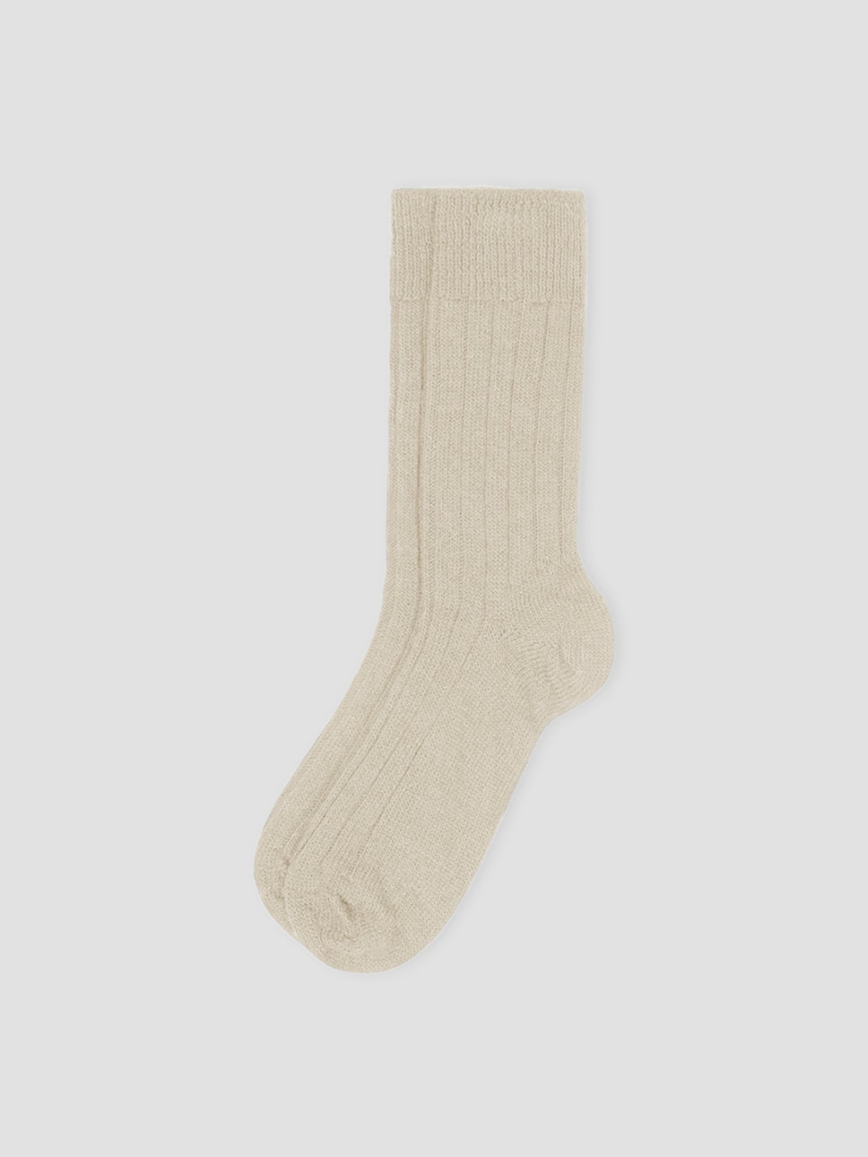 Ecru Alpaca Bed Socks