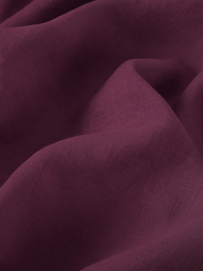 Berry Linen Blend Fabric Swatch
