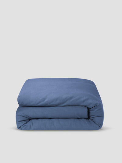 Blueberry Linen Blend Duvet Cover