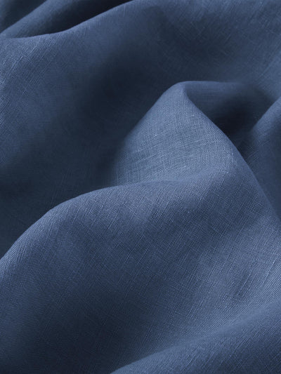 Blueberry Linen Blend Fitted Sheet