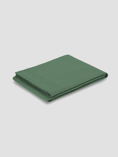 Elm Green Linen Blend Flat Sheet - alternate image