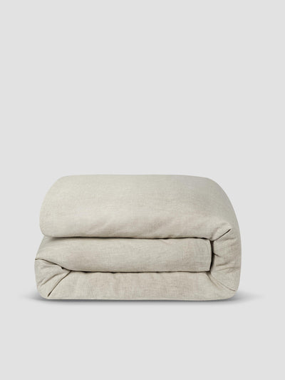 Oatmeal 100% Linen Duvet Cover