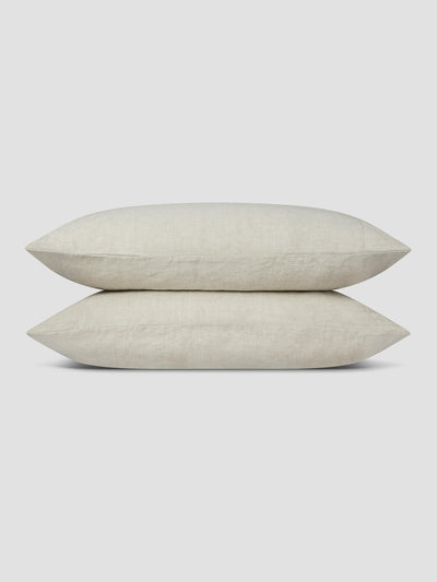 Oatmeal 100% Linen Pillowcases (Pair) - alternate image