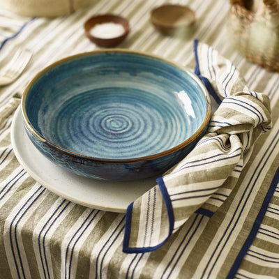 Thyme Somerley Stripe Linen Blend Napkins Set of 4