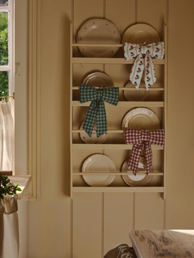 Pine Green Pembroke Gingham Linen Blend Small Bow - alternate image