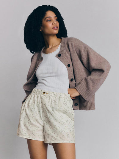 Spring Sprig Floral Cotton Boxer Short