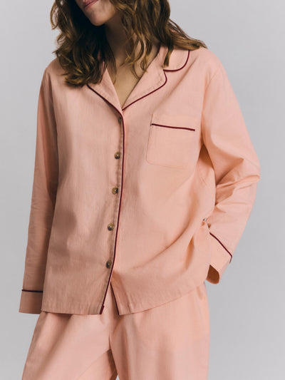 Rose Linen Blend Pyjama Trouser Set