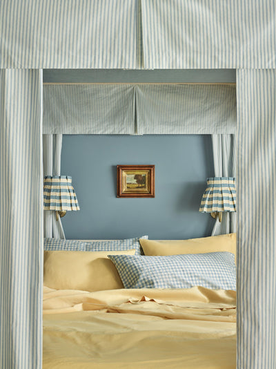 Butter Yellow Linen Blend Duvet Cover - alternate image