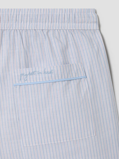 Men’s Sky Blue Stripe Cotton Trousers