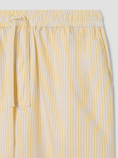 Men’s Sunny Yellow Stripe Cotton Trousers