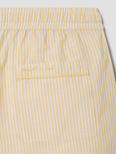 Men’s Sunny Yellow Stripe Cotton Trousers