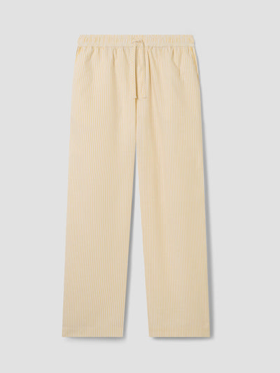 Men’s Sunny Yellow Stripe Cotton Trousers