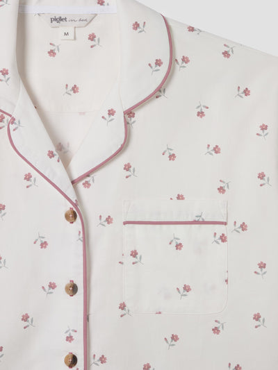Pearl Posy Bud Cotton Shorts Set - alternate image