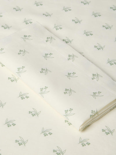 Mellow Green Martha Floral Linen Blend Napkins Set of 4 - alternate image