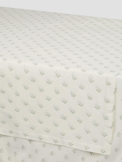 Mellow Green Martha Floral Linen Blend Runner - alternate image