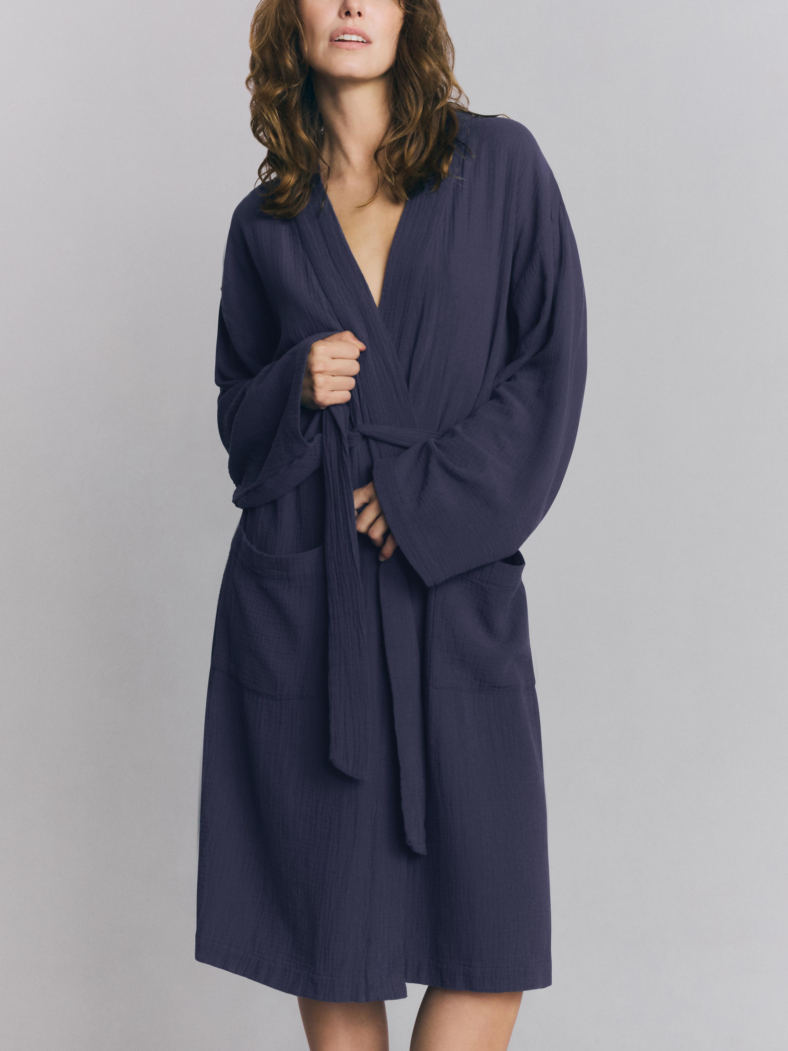 Piglet in Bed Atlantic Cotton Gauze Robe