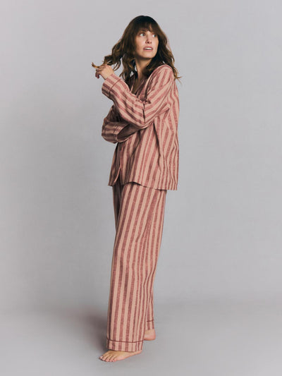 Rhubarb & Rose Pembroke Stripe Linen Blend Trouser Set