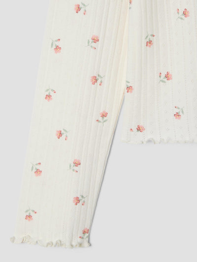 Posy Bud Pointelle Cardigan sleeve detail