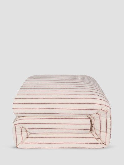 Pearl Walderton Stripe 100% Linen Duvet Cover