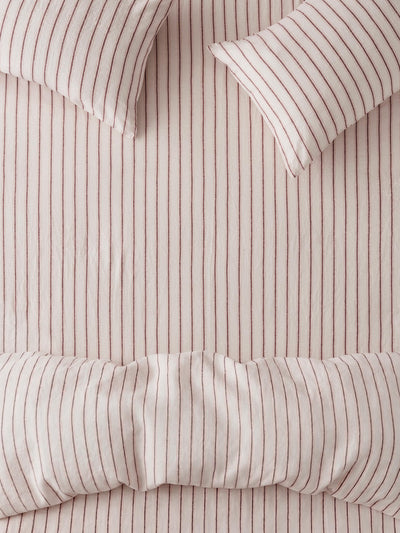 Pearl Walderton Stripe 100% Linen Fitted Sheet