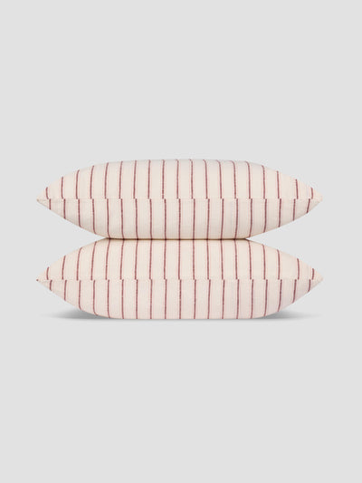 Pearl Walderton Stripe 100% Linen Pillowcases (Pair)