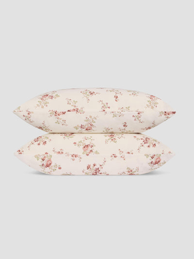 Dusty Pink Heirloom Rose Linen Blend Pillowcases (Pair) - alternate image