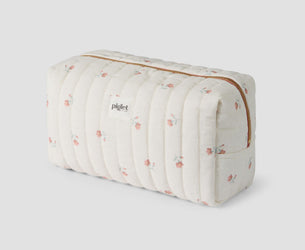 Pearl Posy Bud Linen Blend Wash Bag