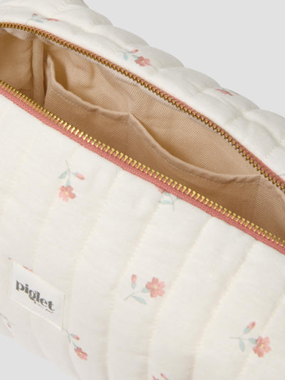 Pearl Posy Bud Linen Blend Wash Bag - alternate image