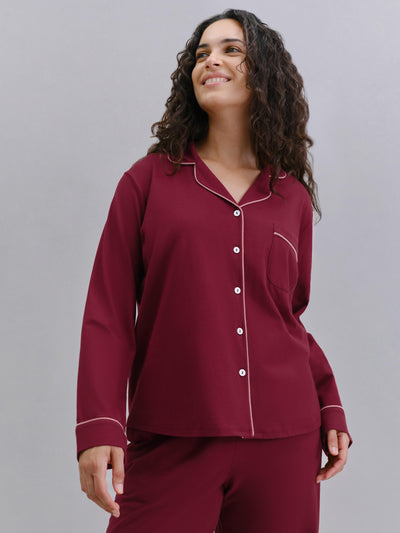 Rhubarb Cotton Jersey Trouser Set