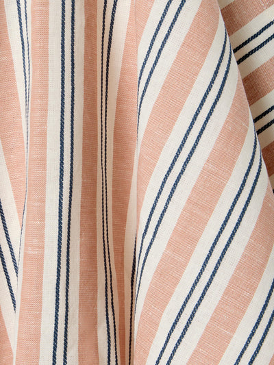 Warm Clay Somerley Stripe Linen Blend Tea Towel - alternate image