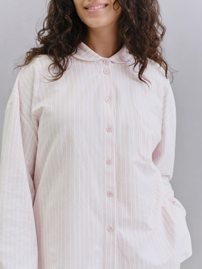 Rose Stripe Peter Pan Cotton Jersey Trouser Set