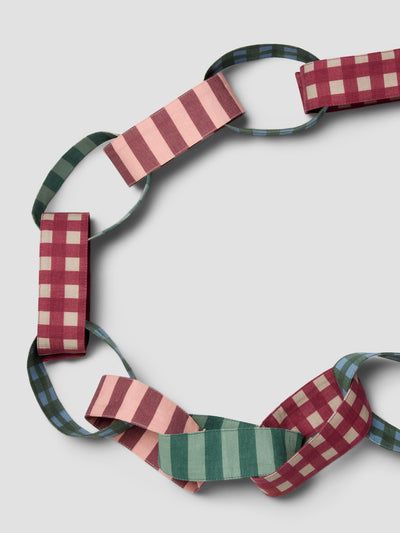 Fabric Chain Linen Blend Garland detail