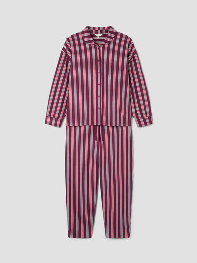 Berry Walderton Stripe Peter Pan Cotton Jersey Trouser Set
