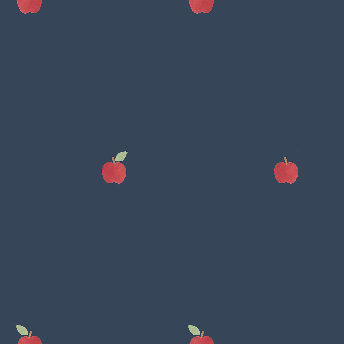 Moonlit Blue Apple Wallpaper Piglet in Bed UK