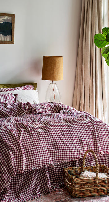 Floss Molly Bed Linen Red Pink Berry Gingham main image 0