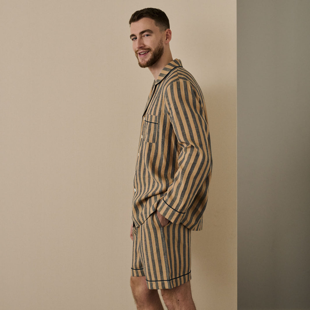 Men's linen pyjamas made from natural linen | Piglet in Bed UK