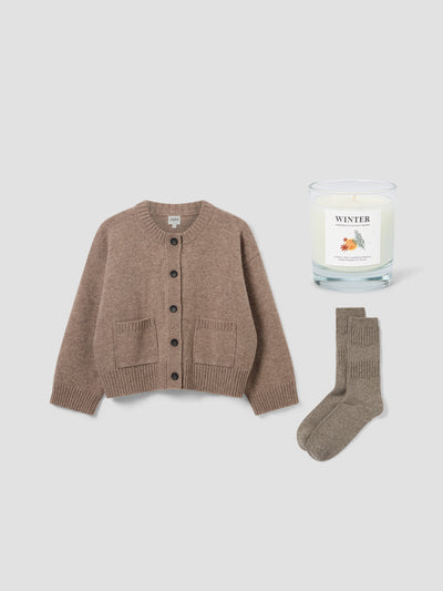 Luxury Cosiness: Sumptuous Heather Brown Knitwear