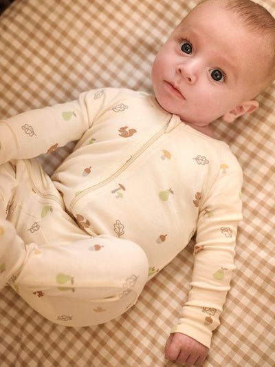 Chalk Long Sleeve Sleepsuit