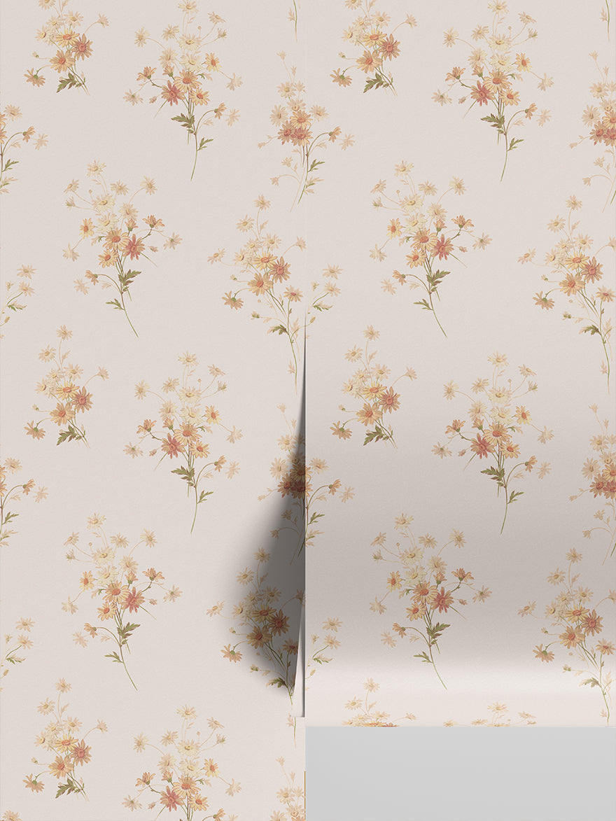 Blush Daisy Bouquet Wallpaper