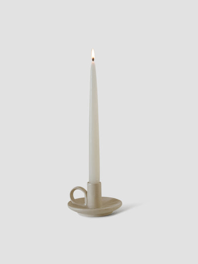 Cream Wee Willy Winkee Candle Holder