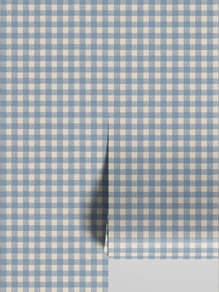 Dusty Gingham Wallpaper