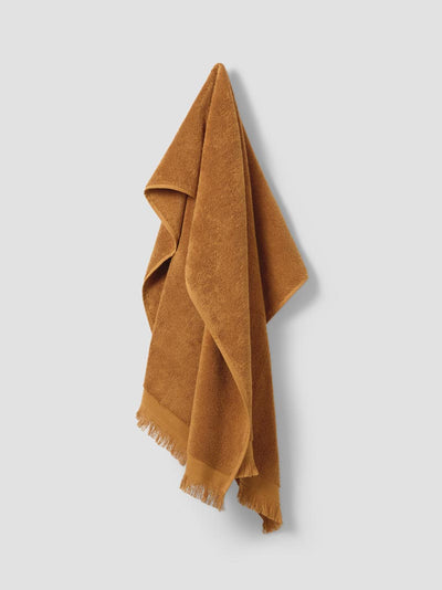 Russet Yellow Fringe Edge Cotton Towels